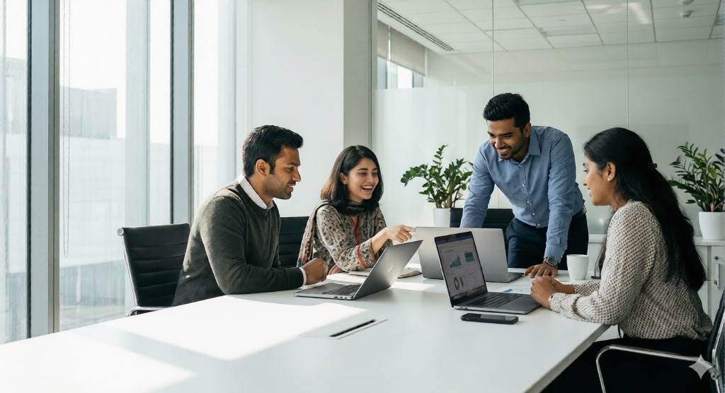 Khaldun Systems team collaborating on AI projects